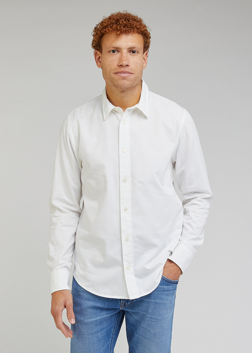 Lee Patch Shirt Bright White - LL37BMLJ