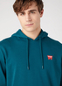 Wrangler Sign Off Hoodie Deep Teal Green - W651I3G03