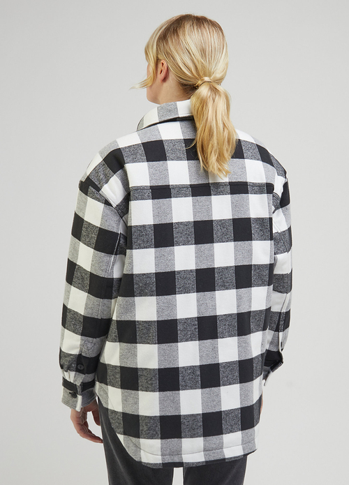 Lee Quilted Overshirt Charcoal Check - LQ34KQA75