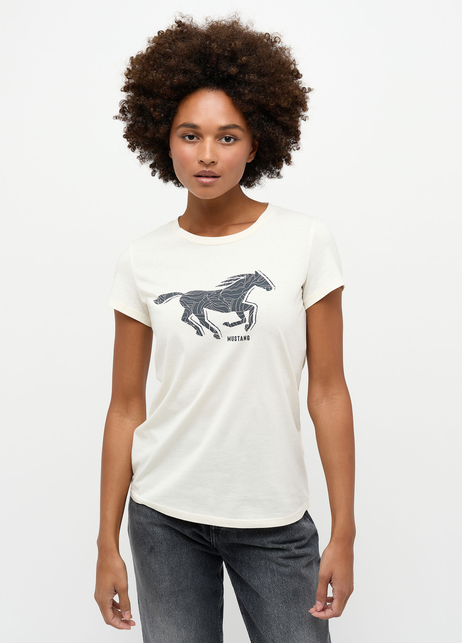White Print - Alexia C L Jeans® Whisper Mustang Größe