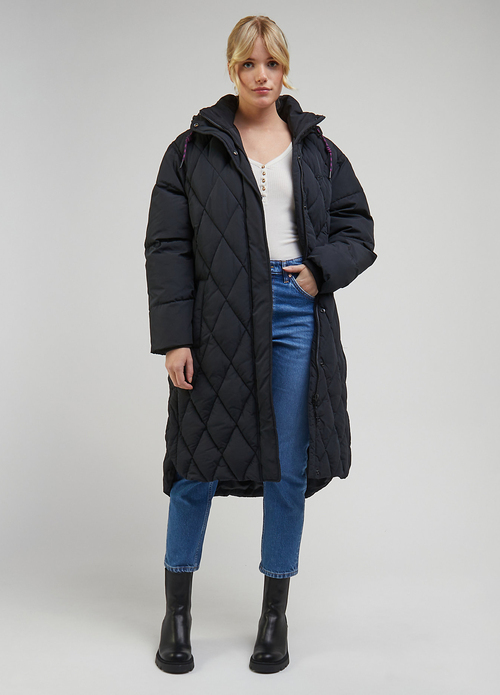 Lee Long Puffer Unionall Black - LQ51EVA76