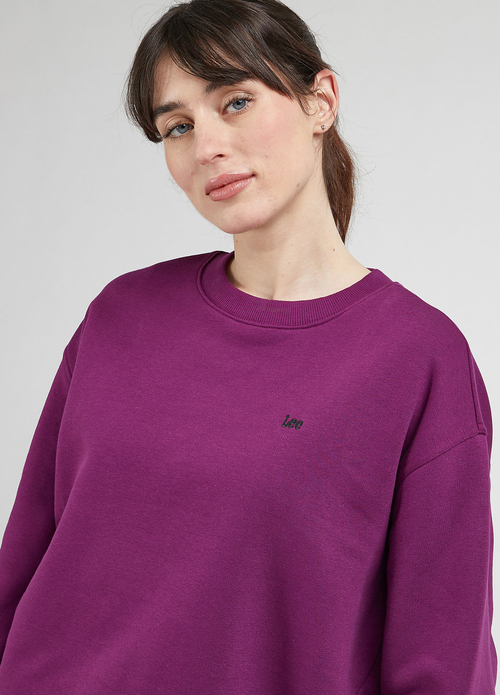 Lee Crew Neck Sweatshirt Foxy Violet - L53LLJA91