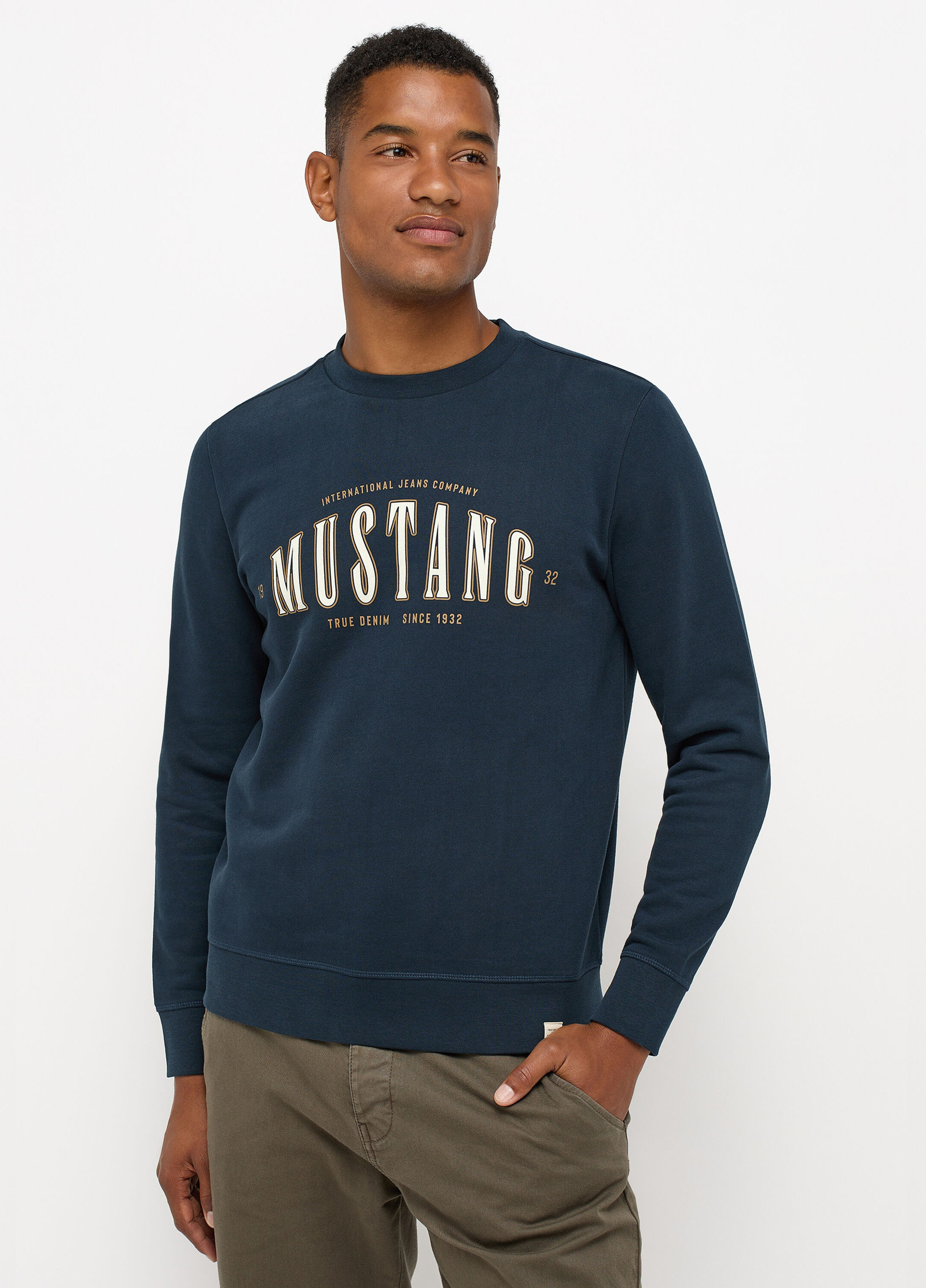 Mustang Jeans® Blue Größe Sweatshirt - S