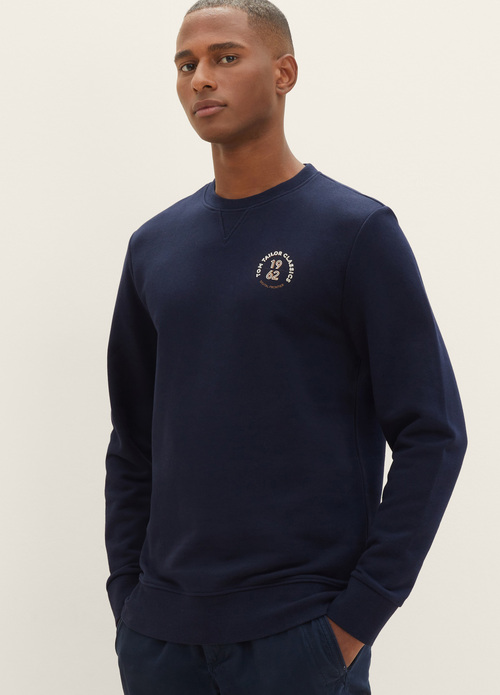 Tom Tailor® Sweatshirt With Blue Captain Sky - A Print L Size