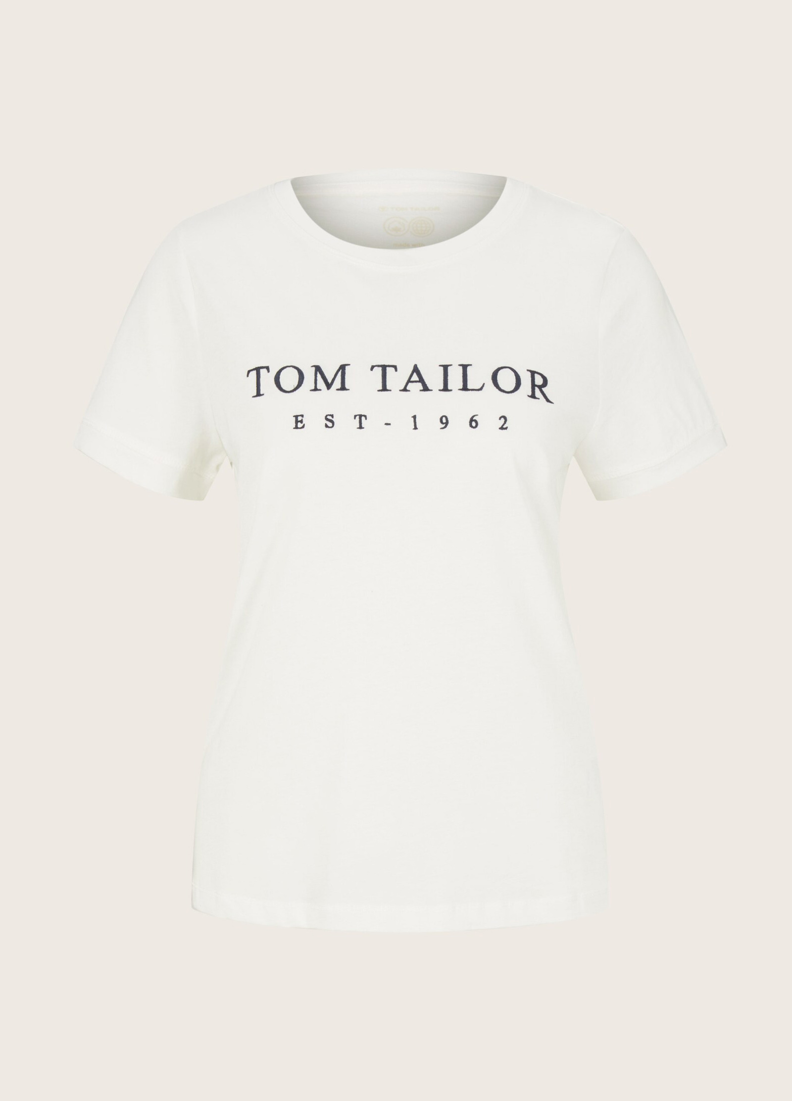 Tom Tailor® T-shirt Print Whisper White With Rozmiar - A L