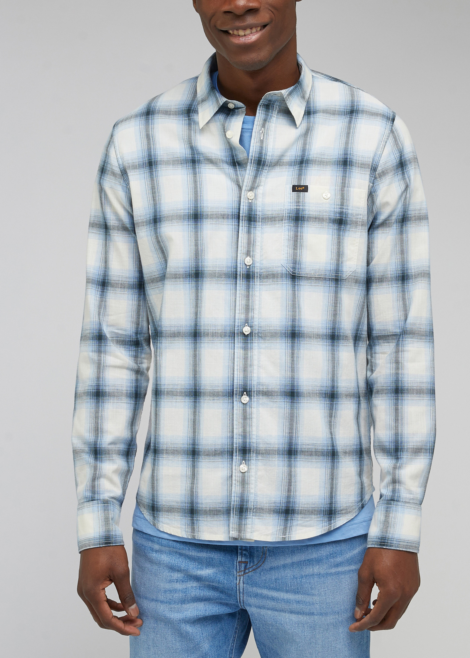 Lee® Leesure Shirt - Prep Blue