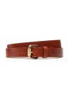 Lee Long Thin Belt Dark Cognac - LG405080