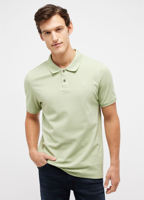 Wrangler Polo Shirt Tea M - Leaf Size W7BJK4G15