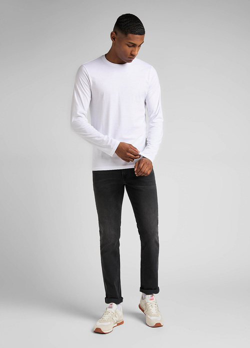 Lee Long Sleeve Twin Pack Crew Blackwhite - L60PCMKW