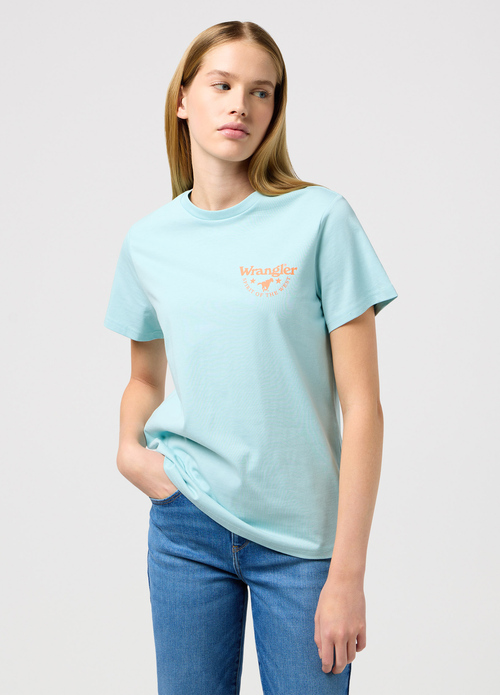 Wrangler Regular Tee - Canal Blue 112350630 112350630