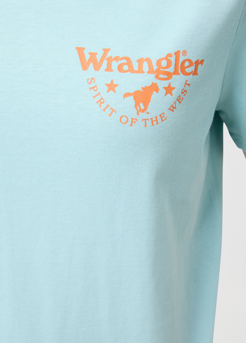 Wrangler Regular Tee - Canal Blue