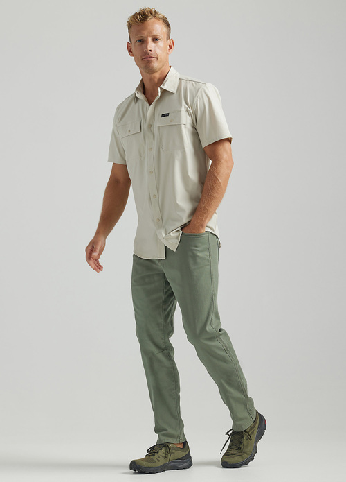 Wrangler® Mixed Material Shirt - Pelican