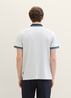 Tom Tailor® Basic Polo Shirt - Offwhite Streaky Two Tone