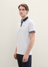 Tom Tailor® Basic Polo Shirt - Offwhite Streaky Two Tone