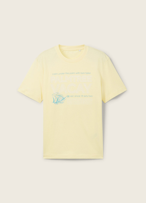 Tom Tailor® C-Neck T-Shirt - Light Yellow