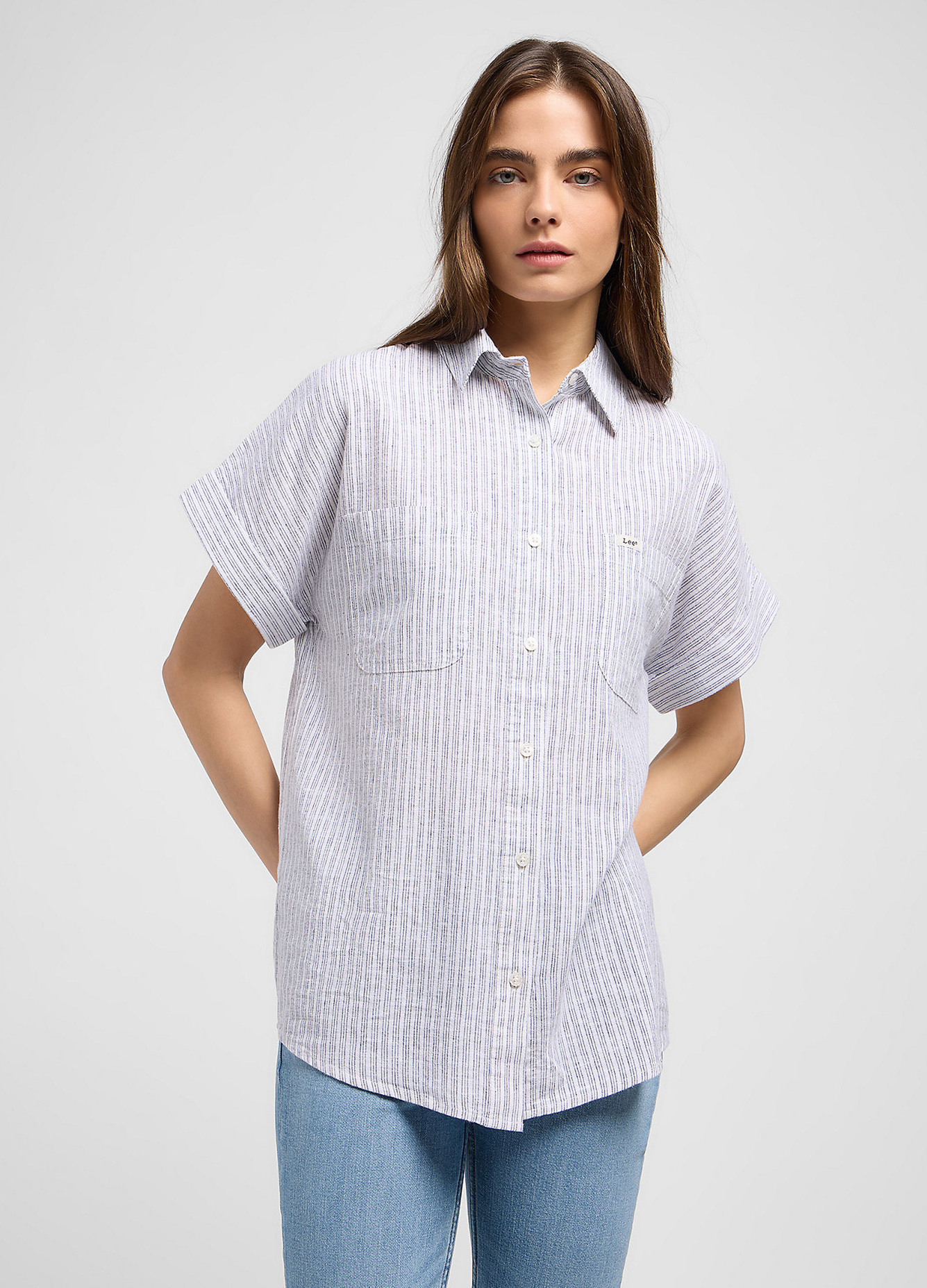 Lee Loose Ultimate Shirt Ultimate Blue - 112351246