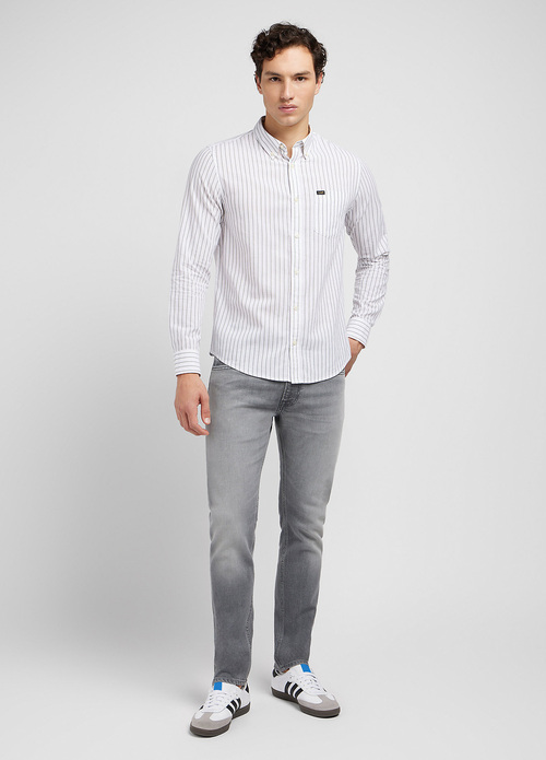 Lee Rider Worn In Mid Grey - 112349209