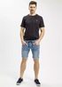 Cross Jeans® Denim Jogger Short - Light Mid Blue (012)