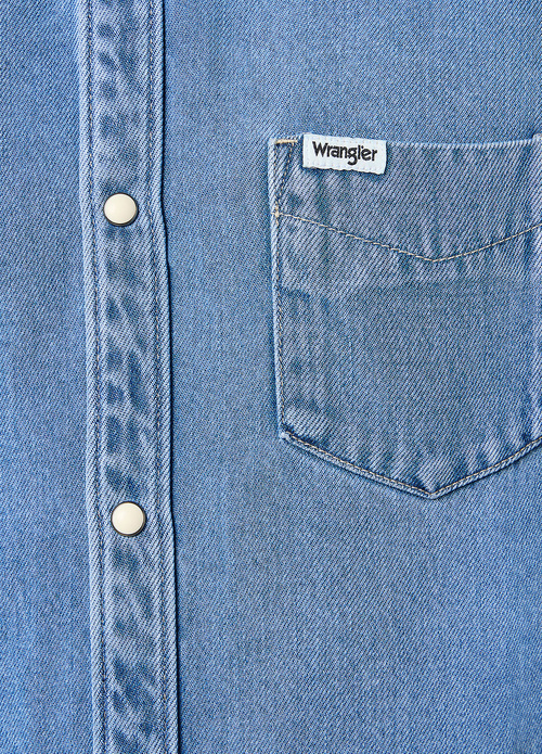 Wrangler One Pocket Shirt Light Stone - 112350578