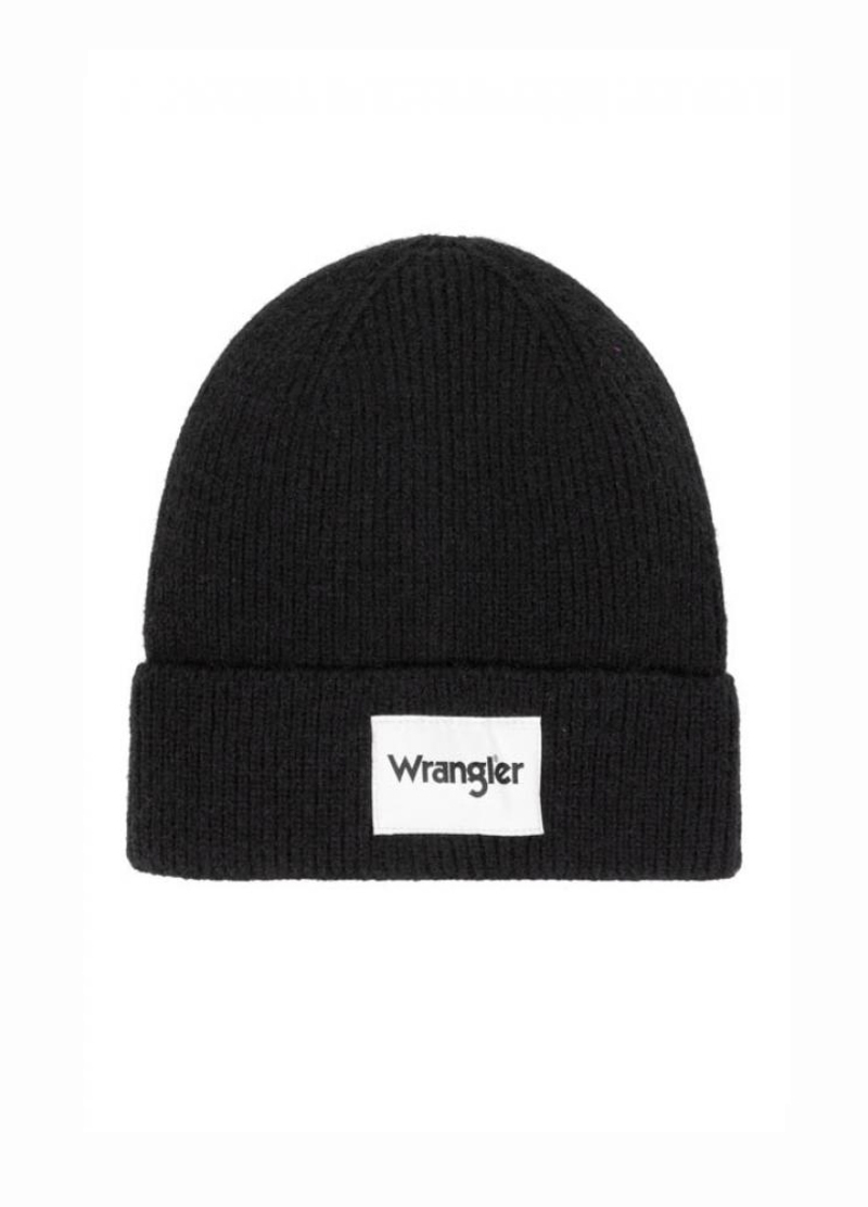 Wrangler Rib Beanie Black - W0L630100