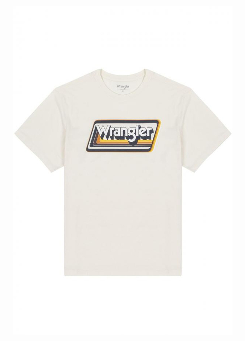 Wrangler Graphic Logo Tee Worn In White - W753EEW04