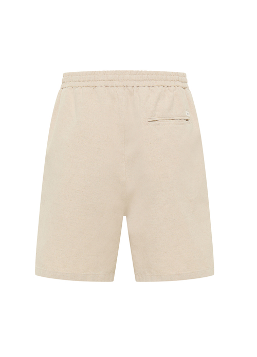 Mustang Jeans® Style Linen Jogger Shorts - Whisper White