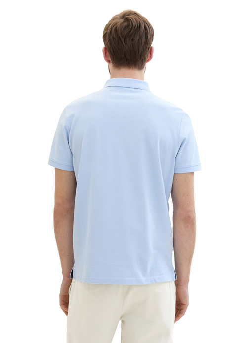 Tom Tailor® Basic Polo With Contrast - Windsurf Blue