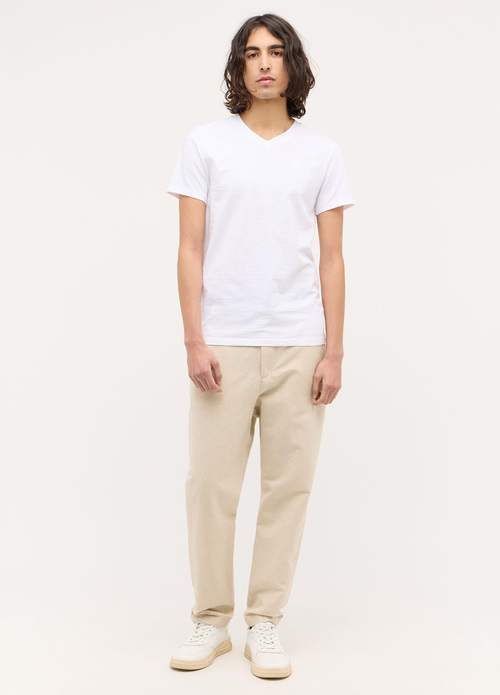 Mustang Jeans® Milano Linen Jogger - Whisper White Ecru