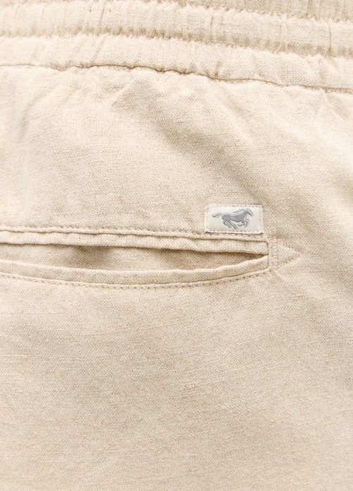 Mustang Jeans® Milano Linen Jogger - Whisper White Ecru