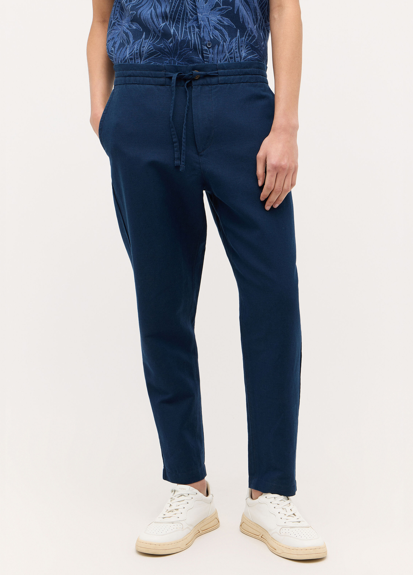 Mustang Jeans® Milano Linen Jogger - Insignia Blue