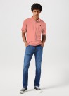 Wrangler Refined Polo Tee Burnt Sienna - 112352859