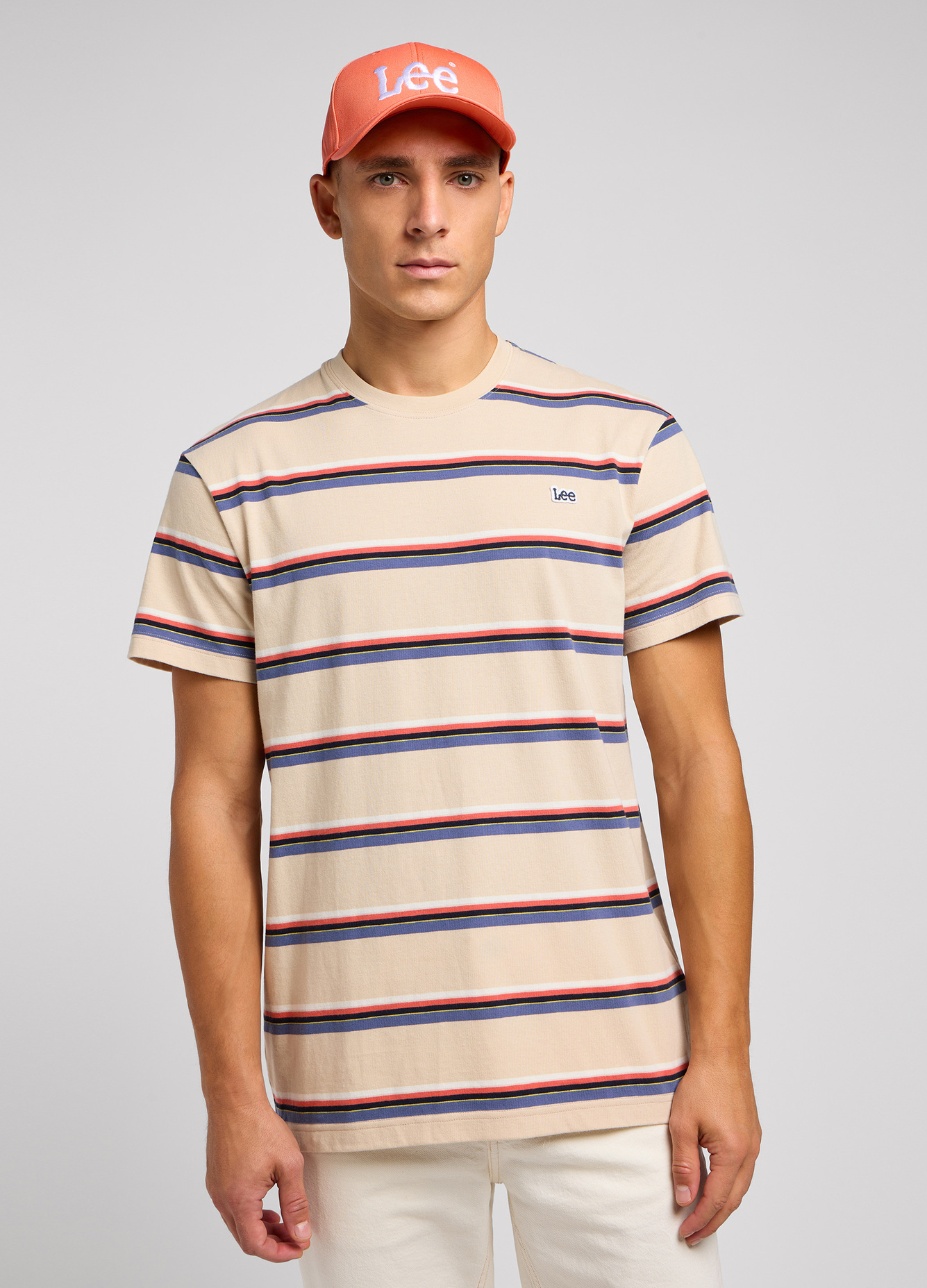 Lee® Relaxed Stripe Tee - Greige