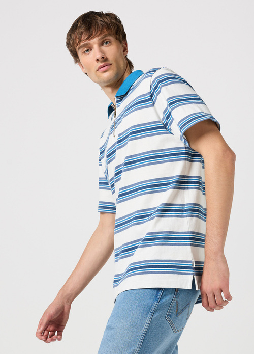 Wrangler® Ruby Polo Shirt - Worn White Stripe