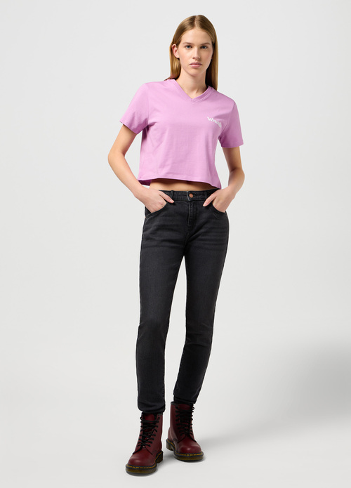 Wrangler® V-Neck Tee - Smokey Grape