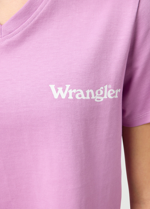 Wrangler® V-Neck Tee - Smokey Grape