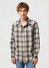 Wrangler® Western Shirt - Plaza Taupe Check