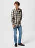 Wrangler® Western Shirt - Plaza Taupe Check