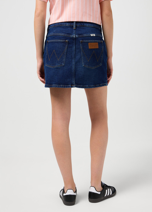 Wrangler Denim Skirt Mid Shade - 112351749