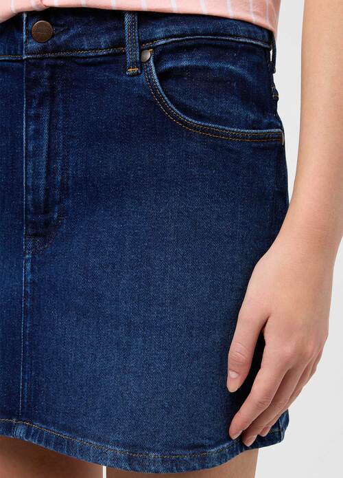 Wrangler® Denim Skirt - Mid Shade