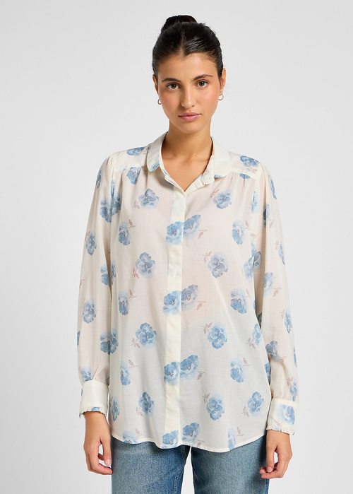 Lee Shired Blouse Shy Blue Floral