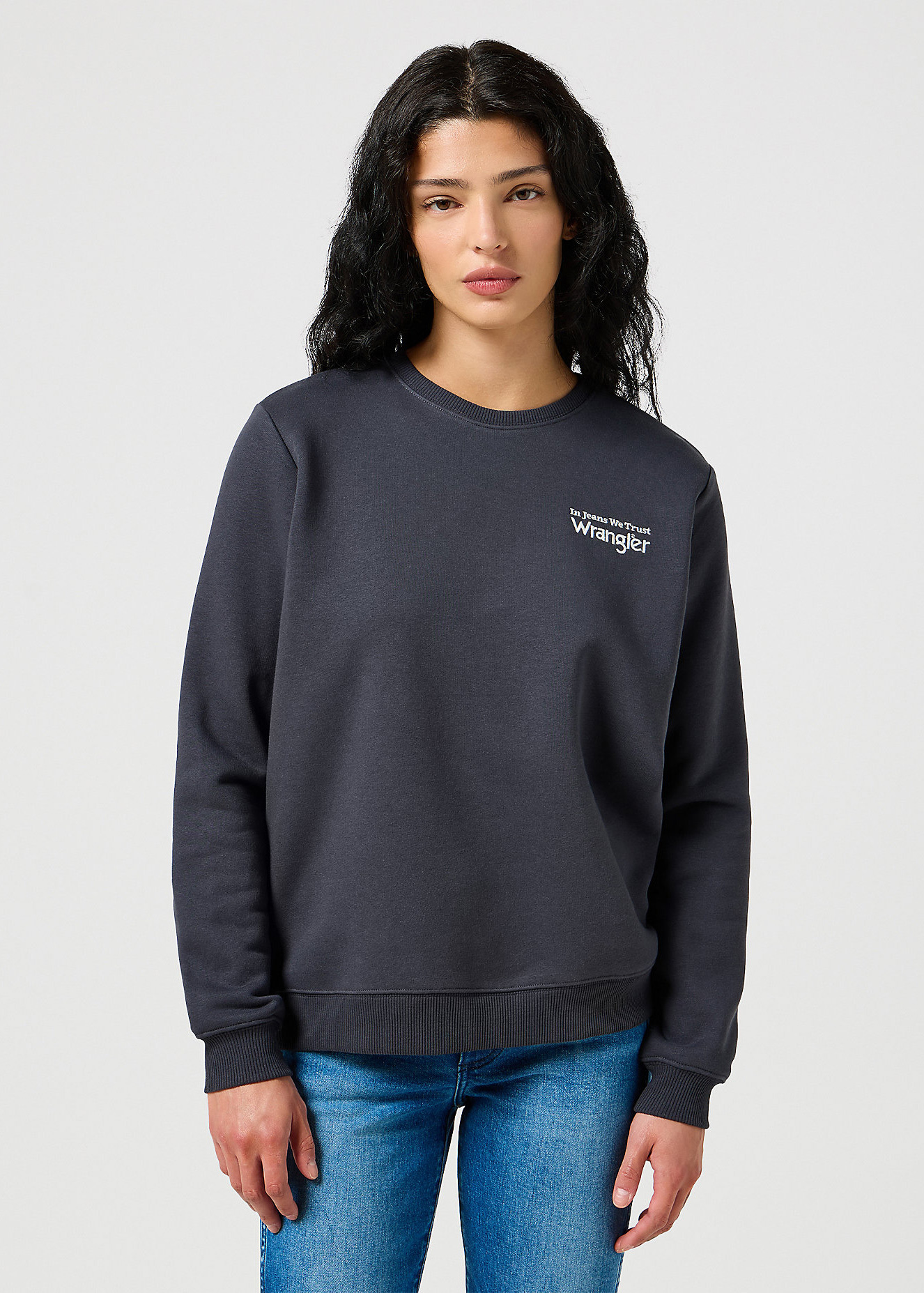 Wrangler® Regular Sweat - Faded Black