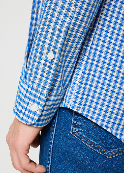 Wrangler® One Pocket Shirt - Wrangler Blue Stripe