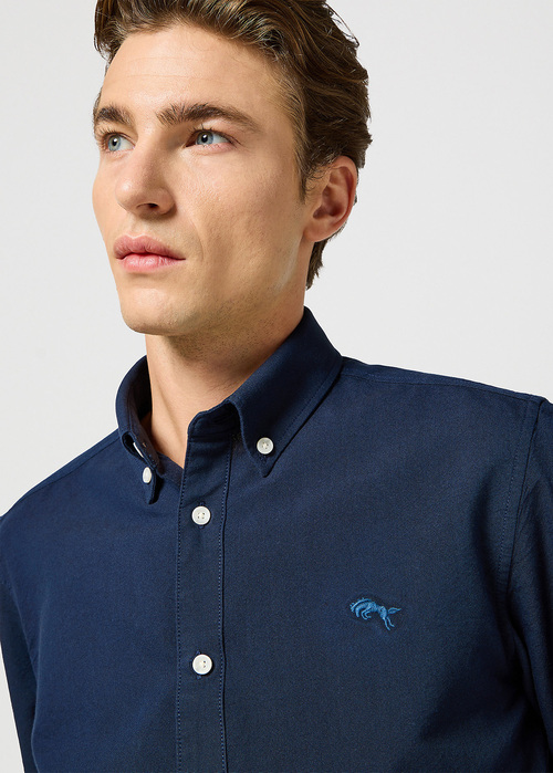 Wrangler® Oxford Shirt - Dark Navy O&O