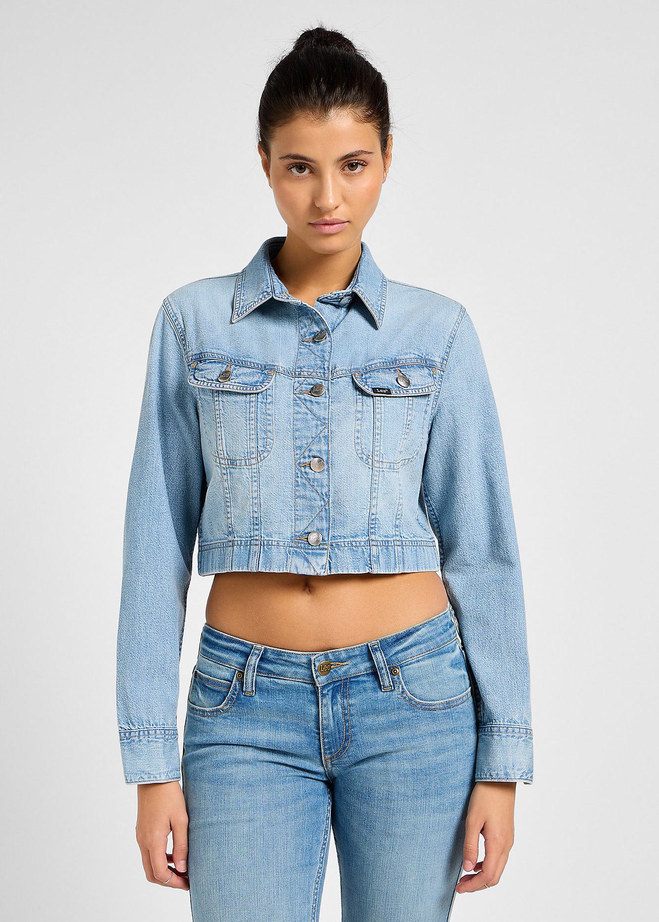 Lee® Cropped Raider Shirt - Modern Blue