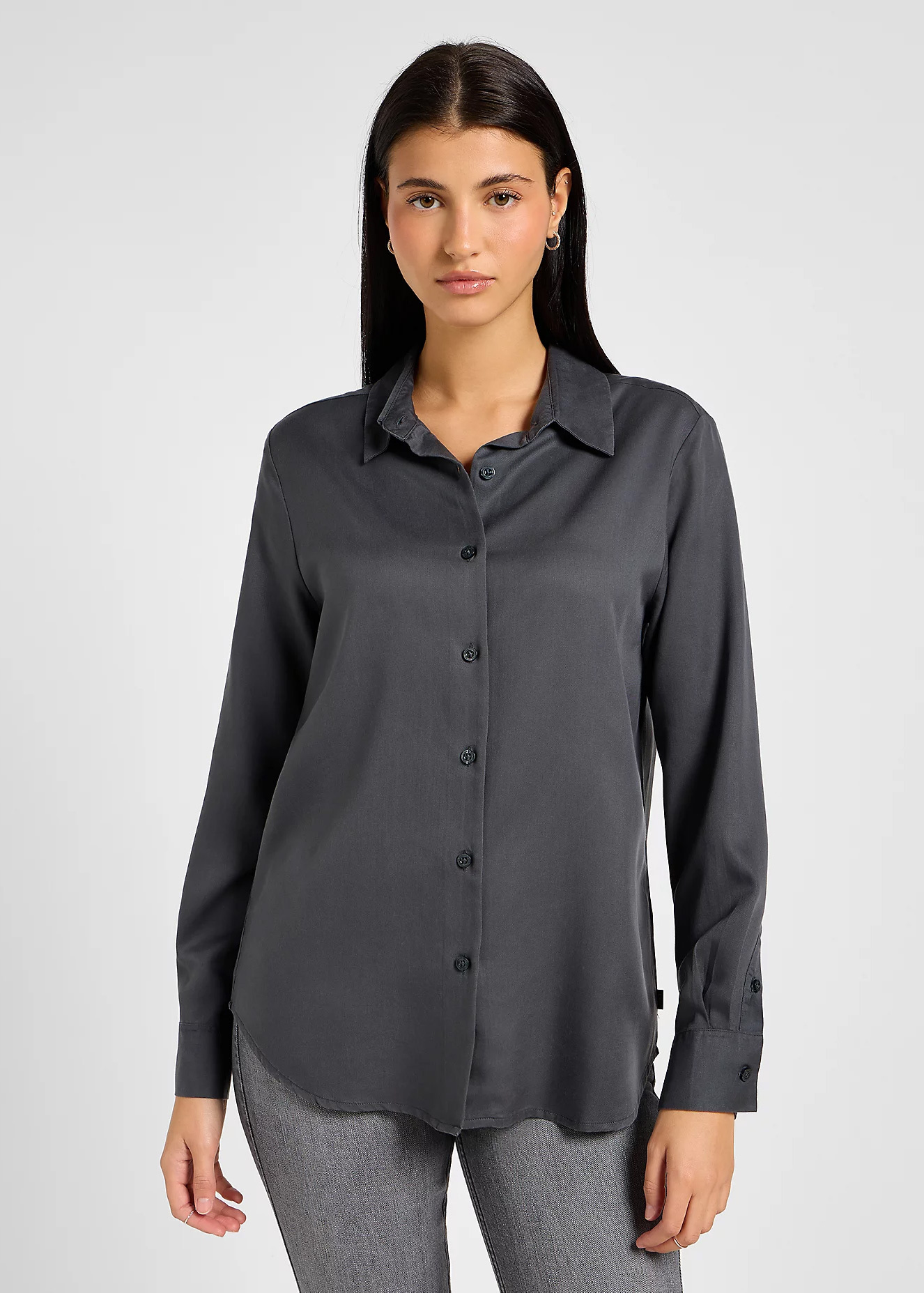 Lee® Pocketless Shirt - Dark Muted Gray