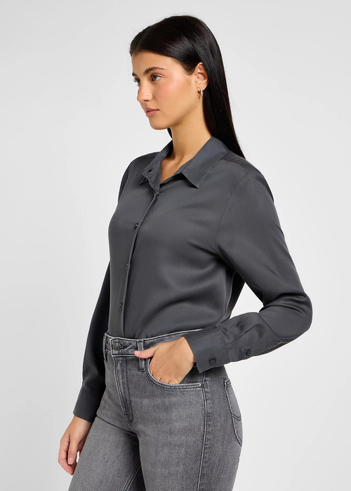 Lee® Pocketless Shirt - Dark Muted Gray