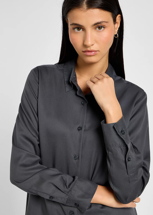 Lee Pocketless Shirt Dark Muted Gray - 112355196