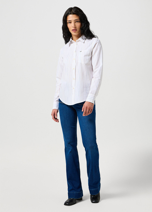 Wrangler® One Pocket Shirt - Worn White