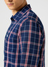 Wrangler® One Pocket Shirt - Red Indigo Check