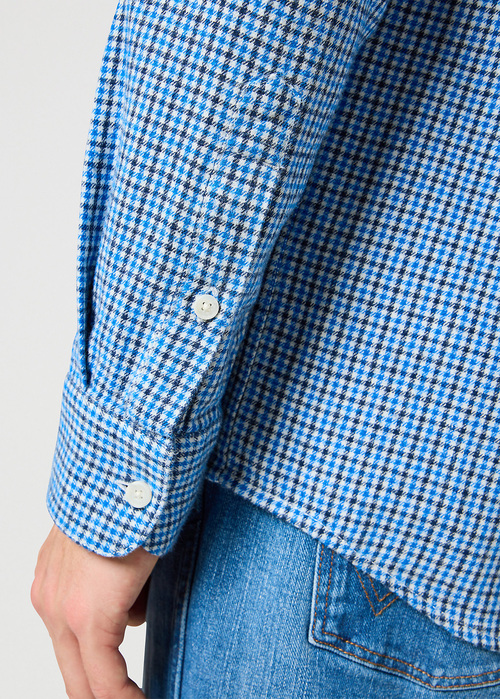 Wrangler® One Pocket Shirt - Wrangler Blue Check